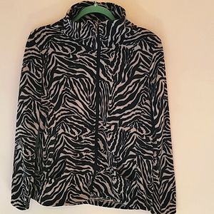 MIKK Couture Lounge Animal print Fleece Jacket Size L